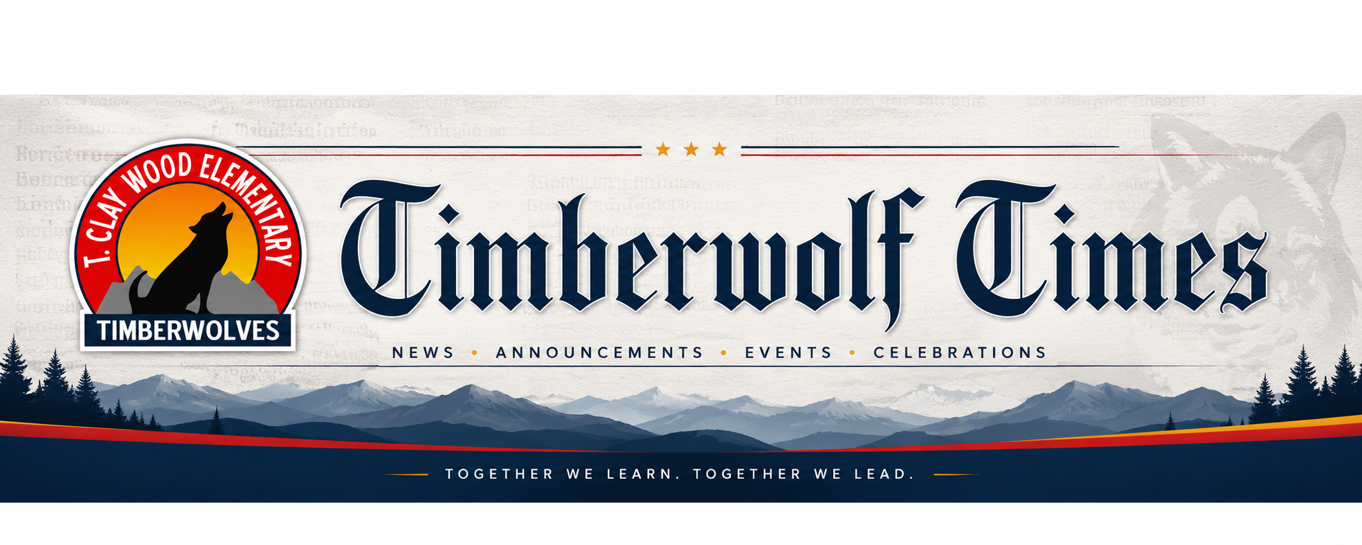 Timberwolf Times Newspaper Banner