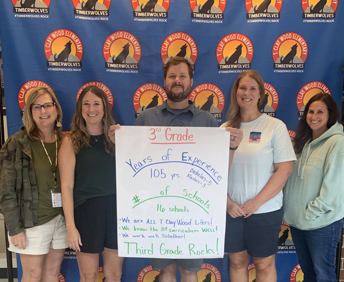 The members of the 3rd grade team
