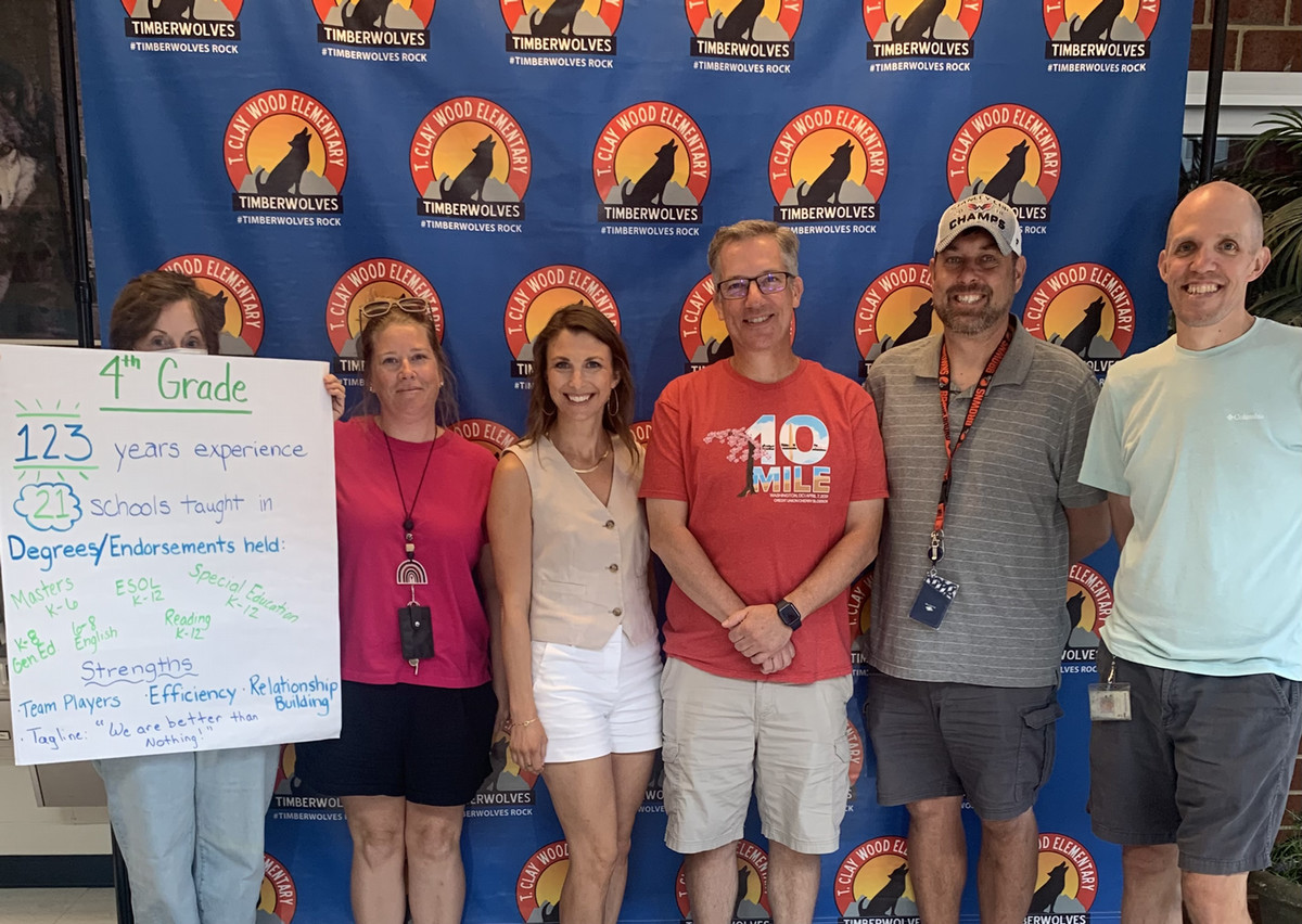 The members of the 4th grade team